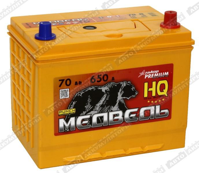 Легковой аккумулятор Медведь Silver Ca/Ca 6СТ-70VLA 85D26FL