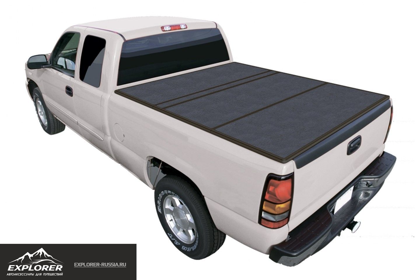 Крышка кузова пикапа, трехсекционная алюминиевая, HONDA RIDGELINE, 2005-н.в.