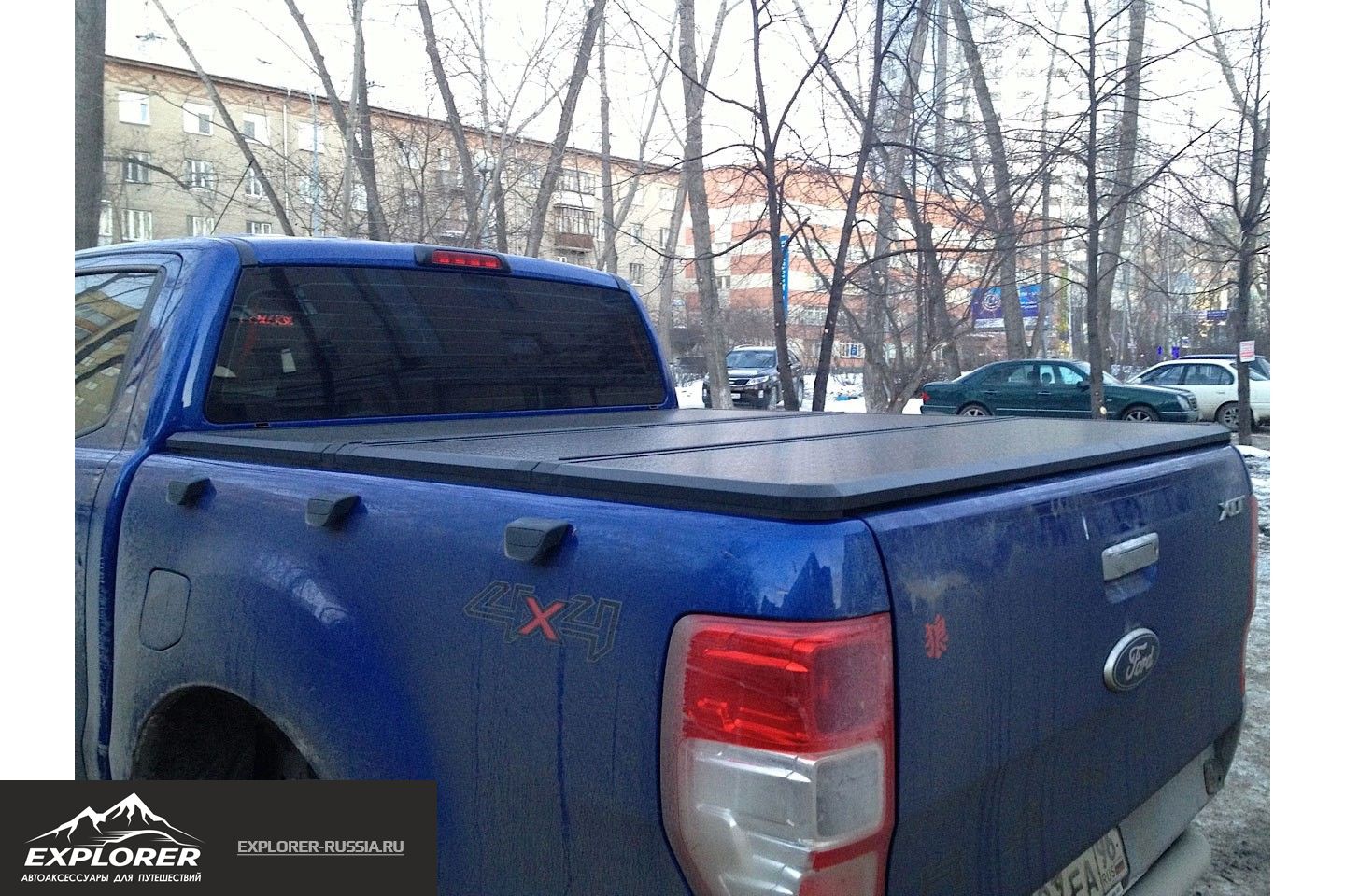 Крышка кузова пикапа, трехсекционная алюминиевая, FORD RANGER, 2012-н.в.