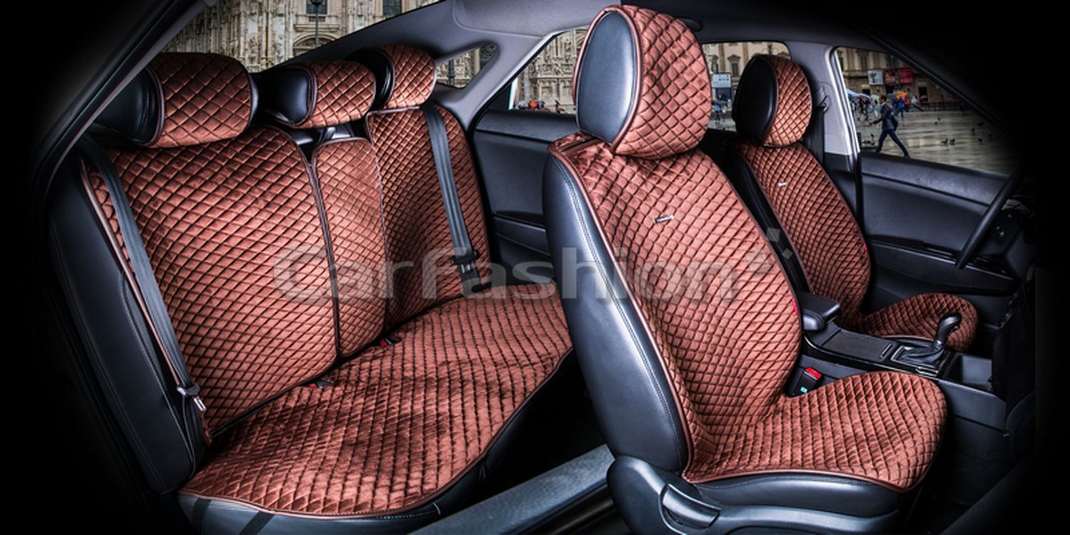 Комплект Накидок Carfashion для автомобиля "CITY PLUS" кофе/кофе