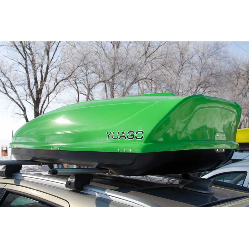 Автобокс Yuago Avatar Зеленый EURO (460 л.)  (186х86х46 см)