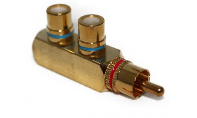 RCA - разъем AUDIO NOVA RCA.YF Y-адаптер 1 штекер- 2 гнезда F-образный