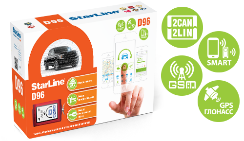 Автосигнализация StarLine D96 BT 2CAN+2LIN GSM-GPS
