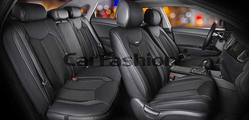 Комплект Накидок Carfashion для автомобиля "URBAN PLUS" черный/черный/черный