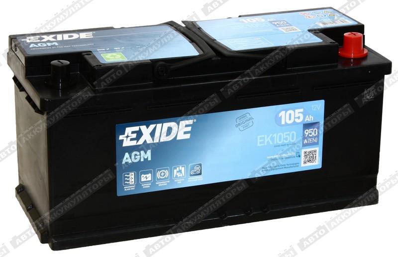 Легковой аккумулятор Exide Start-Stop AGM EK1050