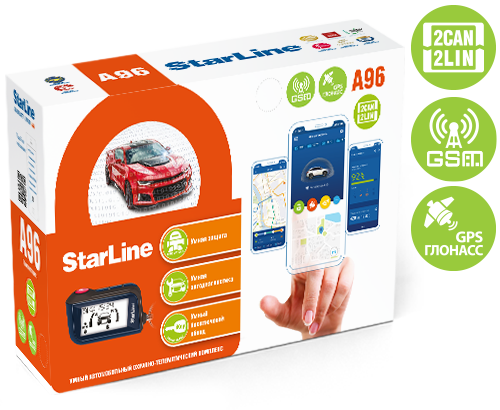 Автосигнализация StarLine A96 BT 2CAN+2LIN GSM