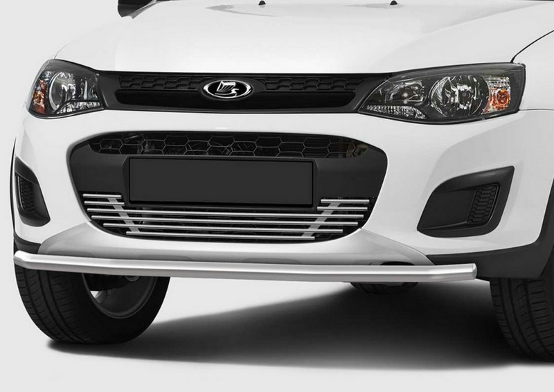 Решетка радиатора d10 RIVAL на Lada Kalina Cross 2014 - 2017 (Арт. G.6002.001)