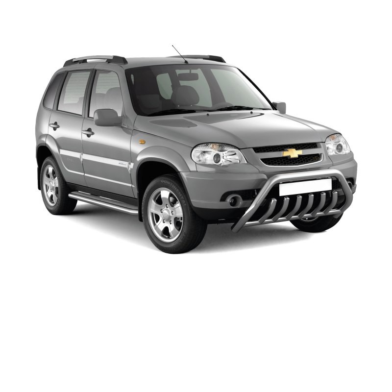 Рейлинги на крышу автомобиля (серебристые) CHEVROLET Niva 2002- PT GROUP (Арт.2010603)