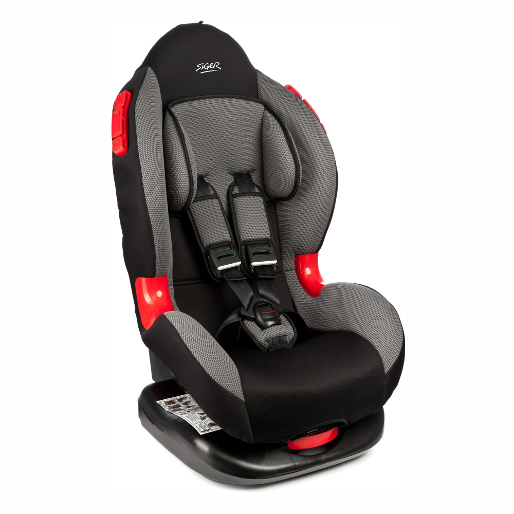 Детское автокресло 9-25 кг Siger Кокон (8 мес-7 лет) isofix красное KRES0117