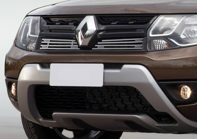 Решетка радиатора d10 (2 части) RIVAL на Renault Duster 2015 - 2017 (Арт. G.4701.002)