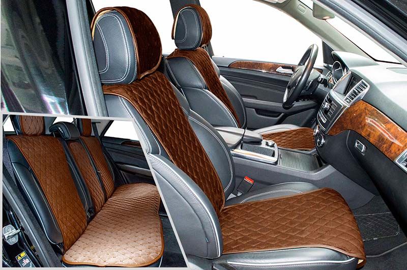 Комплект Накидок Carfashion для автомобиля "TARGET PLUS" бежевый/коричневый