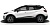 Рейлинги на крышу АПС черные для Renault Kaptur
